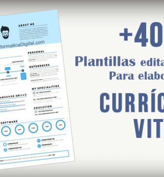 plantilla editable curriculum vitae