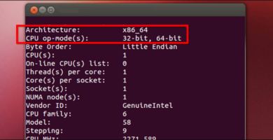 Cómo verificar si su sistema Linux es de 32 bits o de 64 bits