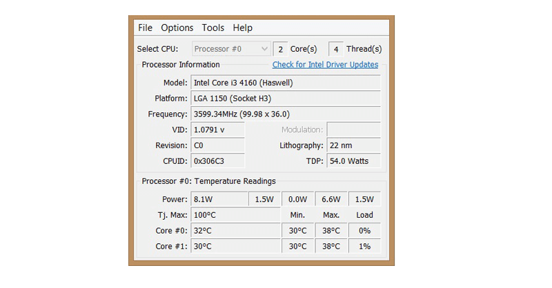 Cómo verificar la temperatura del procesador