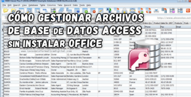 cómo gestionar archivos de base de datos access sin instalar office