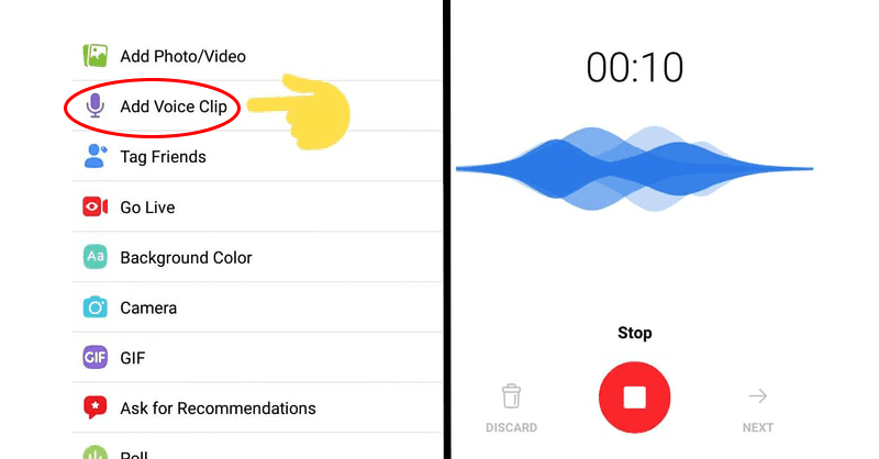 Las notas de voz también llegaran a Facebook