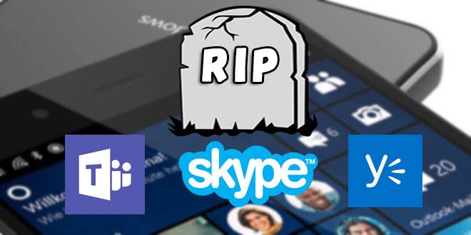Microsoft elimina todas las aplicaciones de mensajería empresarial de Windows Phone