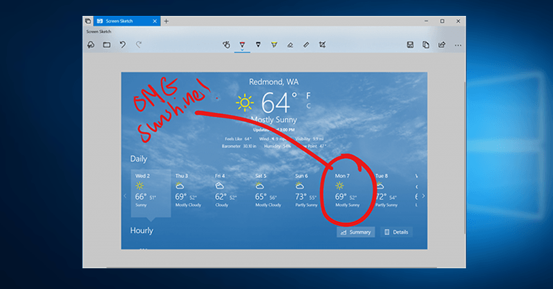 Microsoft está trabaja en una moderna herramienta de captura de pantalla para Windows 10
