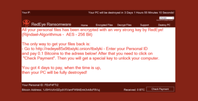 Nuevo Ransomware 'RedEye' Destruye todos los archivos de su PC