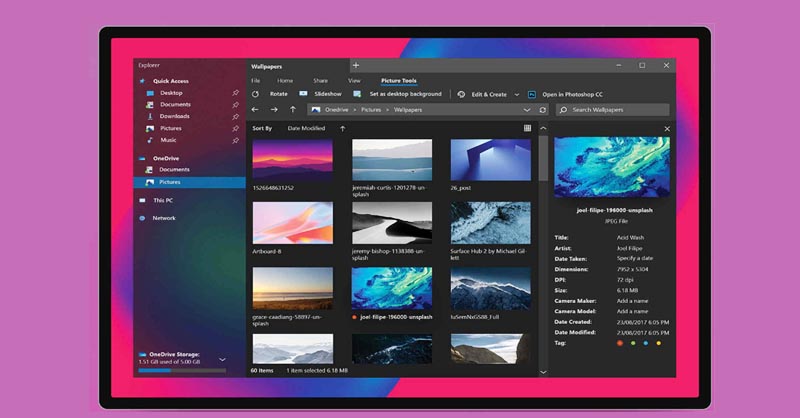 Este Nuevo Concepto del Explorador de Archivos de Windows esta increíble