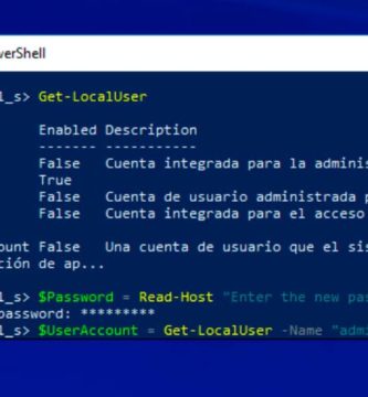 Cómo cambiar la contraseña de una cuenta usando PowerShell en Windows 10