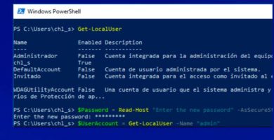 Cómo cambiar la contraseña de una cuenta usando PowerShell en Windows 10