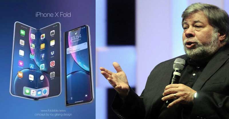 Steve Wozniak se Enoja porque Apple aún no trae un iPhone Plegable ⚡