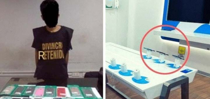 Delincuentes Roban Tienda de Celulares, pero dejan los de la marca 'Huawei'