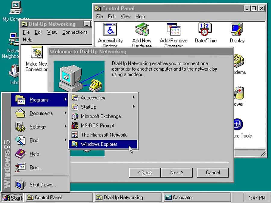 Usuario descubre que Moviendo el Mouse en Windows 95 el Sistema iba mas Rápido