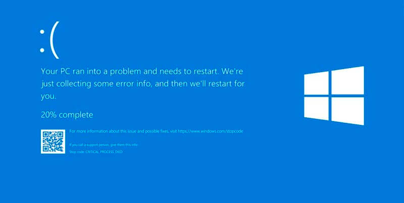 La última actualización de windows 10 está dando errores de pantalla azul de la muerte